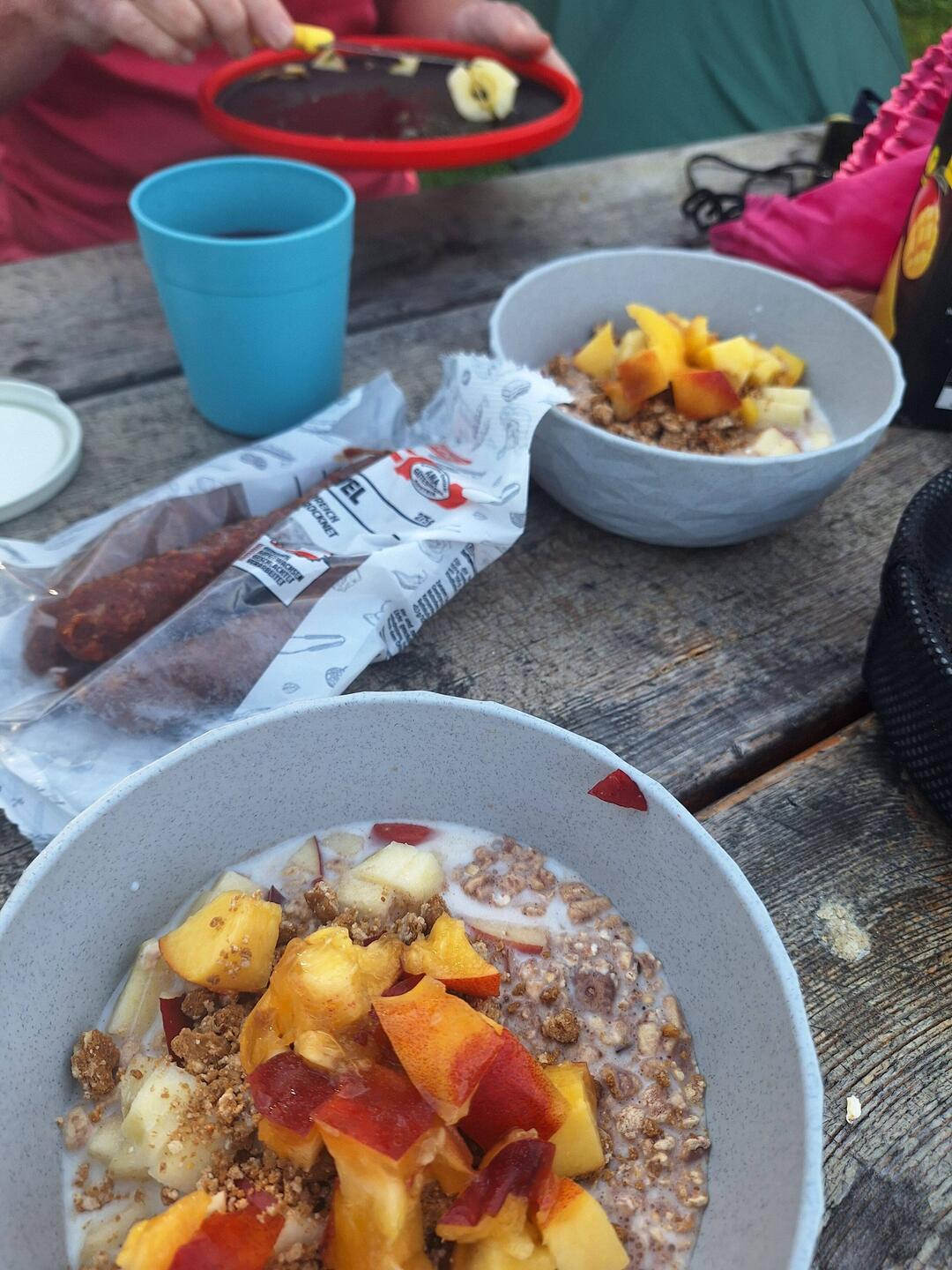 Jeden Morgen leckeres Müsli