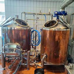 Kupferkessel zum Brauen (18.000 l/Jahr für die Biermünze)