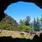 Sortie de grotte ou crâne d'australopithèque vue de profil ?