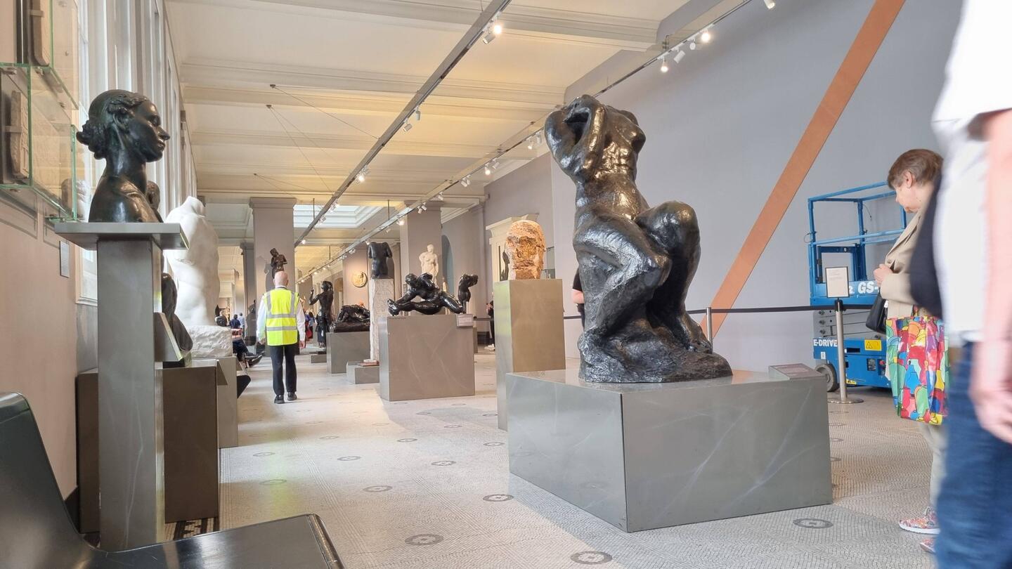 Sculpture exhibition at the Victoria and Albert Museum