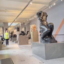 Sculpture exhibition at the Victoria and Albert Museum