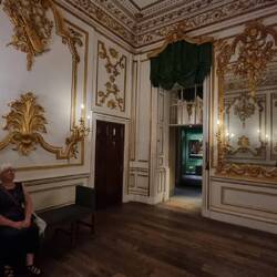 This was a room at somebody's house now at the Vand A. Think they overdid the gilt.