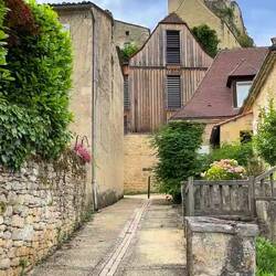 Von hier toller Blick auf Maquessac, La Roque-Gageac und die Dordogne