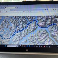 Yesterday and today's Inreach track