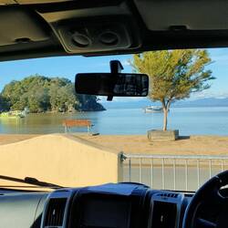 Our view inside the motorhome