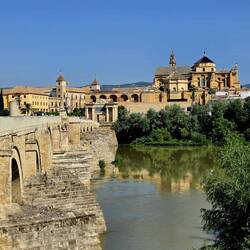 Mezquita Cathedral from the Roman Bridge