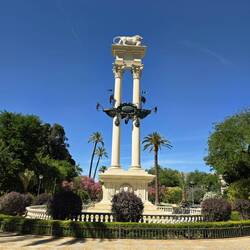 Christopher Columbus Monument in Murillo Gardens.