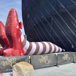 Sphere crushes Wicked Witch of East