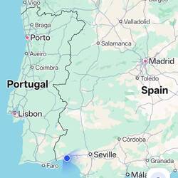 Map from.lisbon to seville