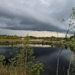 Gewitterwolken hinter uns