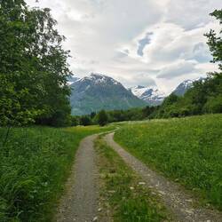 spaziergang vom camping aus