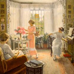 "Morning at the Artist's House in Sofievej" (P.G. Fischer) @ Arkas Sanat Alsancak — İzmir, Türkiye.