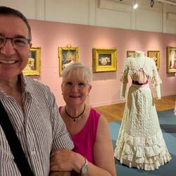 At the "Fashion & Painting" exhibition @ Arkas Sanat Alsancak — İzmir, Türkiye.