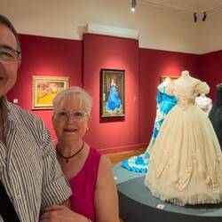 At the "Fashion & Painting" exhibition @ Arkas Sanat Alsancak — İzmir, Türkiye.