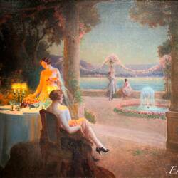 "Summer Evening by the Lake" (D. Enjolras) @ Arkas Sanat Alsancak — İzmir, Türkiye.