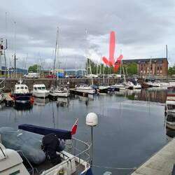 In der James Watt Dock Marina