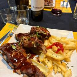 These ribs were a good as the waiter claimed.