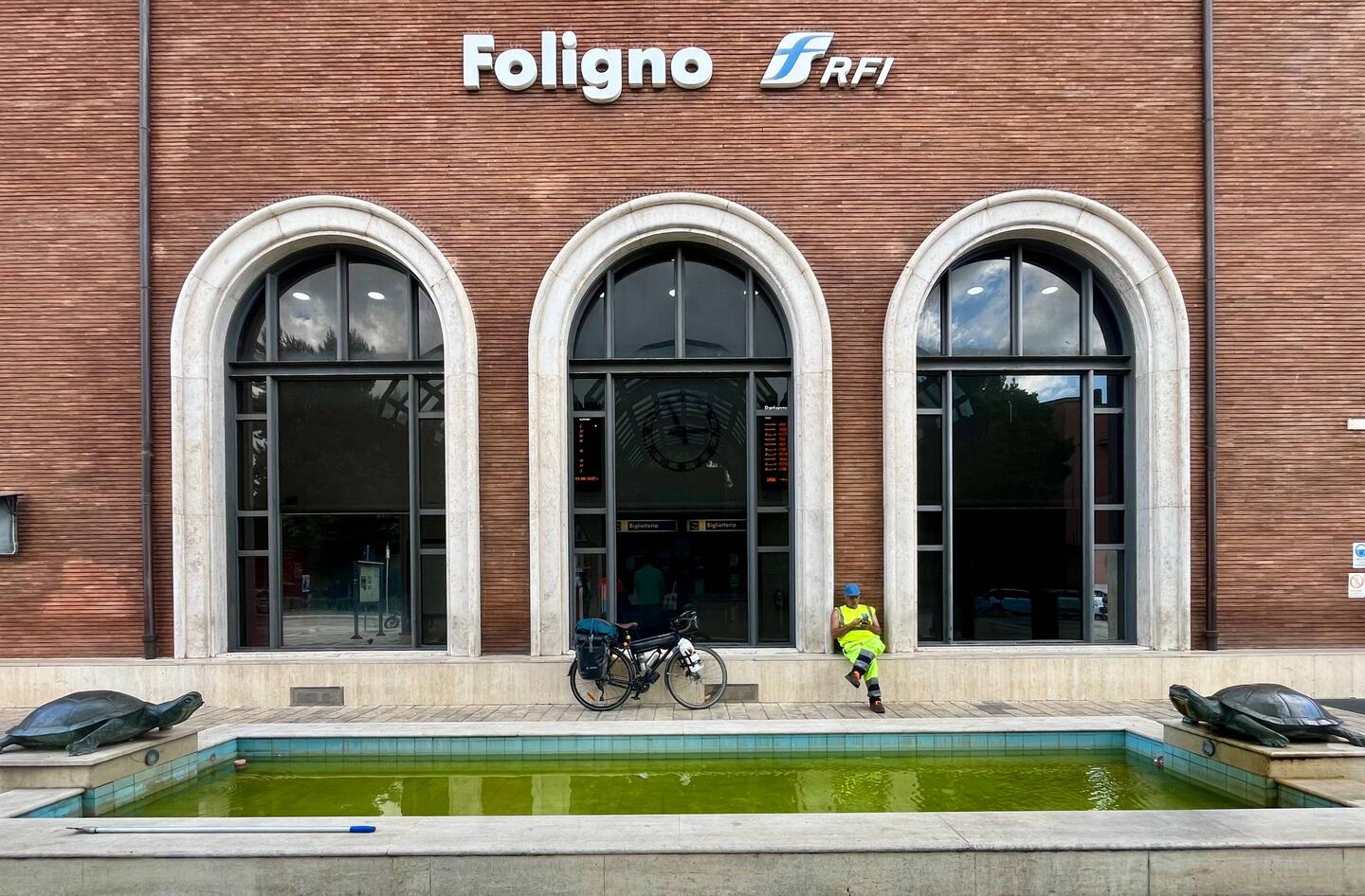 Une étape "relax" comme les tortues de la gare de Fogliano