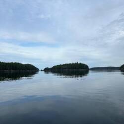 Some of the islands we cruised through.