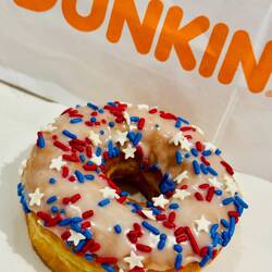 Patriotic Dunkin Dessert