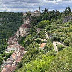 Blick auf Rocamadour vom Aussichtspunkt