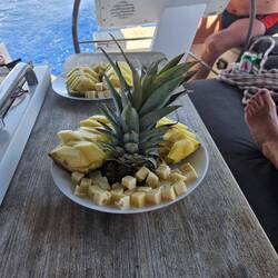 Mittag bei der Überfahrt