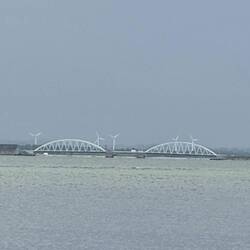 Die Zugbrücke von Løgstør aus