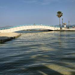 Bridge along the dune path