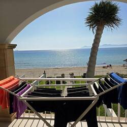 Laundry with a view.