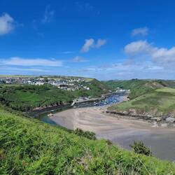 Blick auf Solva - von hier aus geht der Bus zurück nach Broad Haven