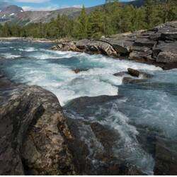 Fluss Saltdalselva