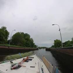 Ausfahrt letzte Schleuse