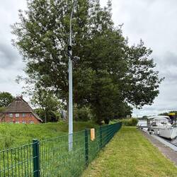 Warten an der Schleuse