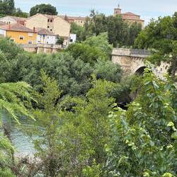 Former monastery on the other side of the river.