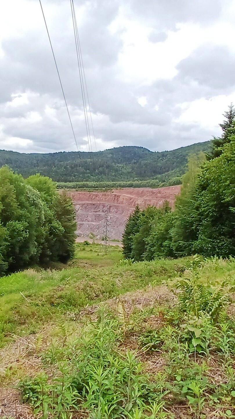 Blick auf das Kieswerk