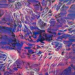 From Mine Tülek's "What Water Expresses" marbling exhibition at TSF — Alsancak, İzmir.