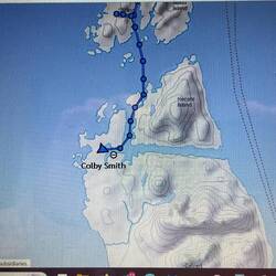 My Inreach track today.