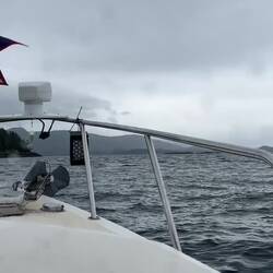 Going across Hakai Passage.