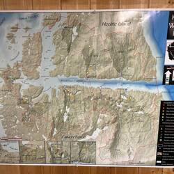 Watershed map that shows a good picture of Pruth Bay. We came in from the north today.