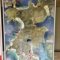 Map of the island and beaches. I did the West Beach trail.