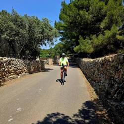 The rural roads are lined with stacked stone.
