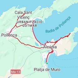 Our cycling route -- 39.4 miles