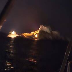 Bucht bei Nacht