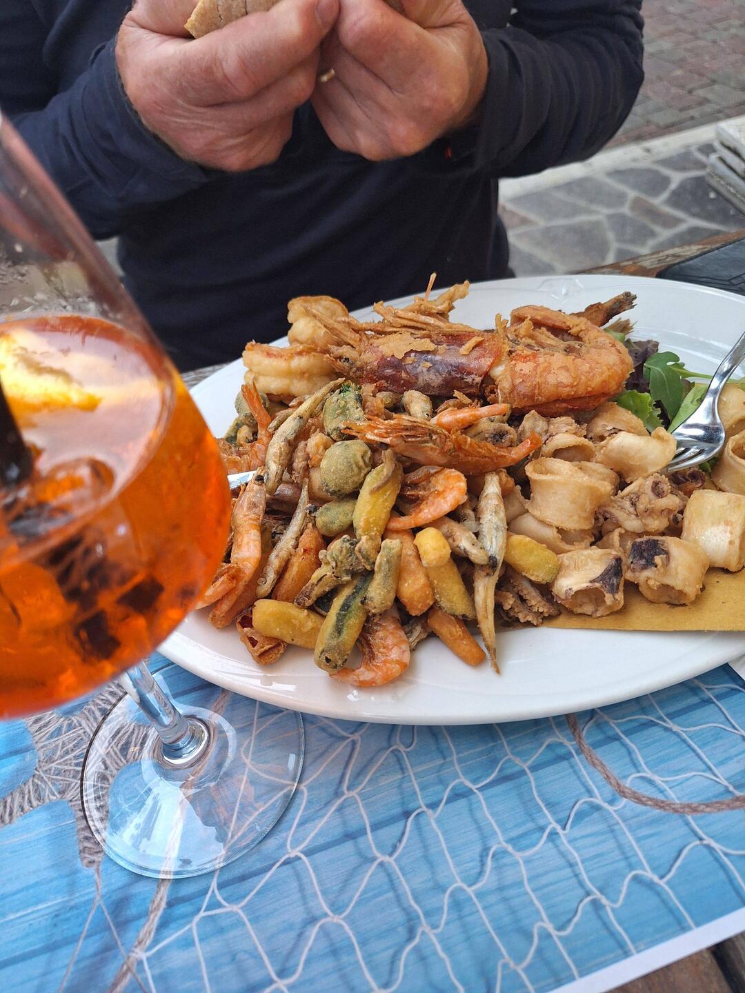 Abendessen auf dem Campingplatz