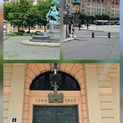 Neues Rathaus / Bronzetür des Alten Rathauses