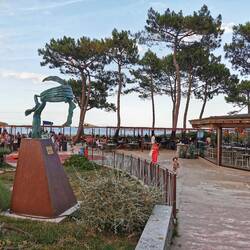 Abendessen am Meer