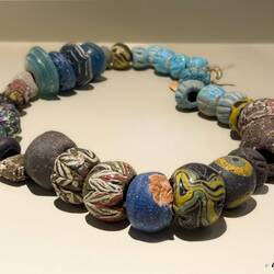 Glass and tile bead necklace (Archaic-Classical-Hellenistic Period).