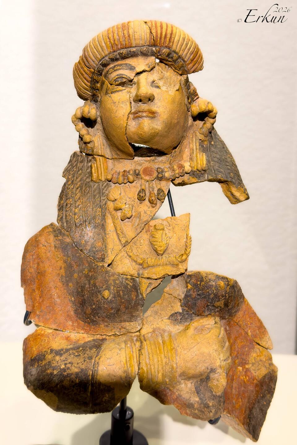 Cyprus-style terracotta figurine from Old Smyrna (Archaic Period [c. 800-480 BCE in Ancient Greece])