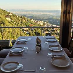 Blick vom Panoramarestaurant