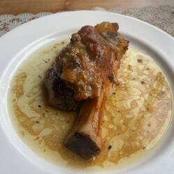 Pork knuckle.